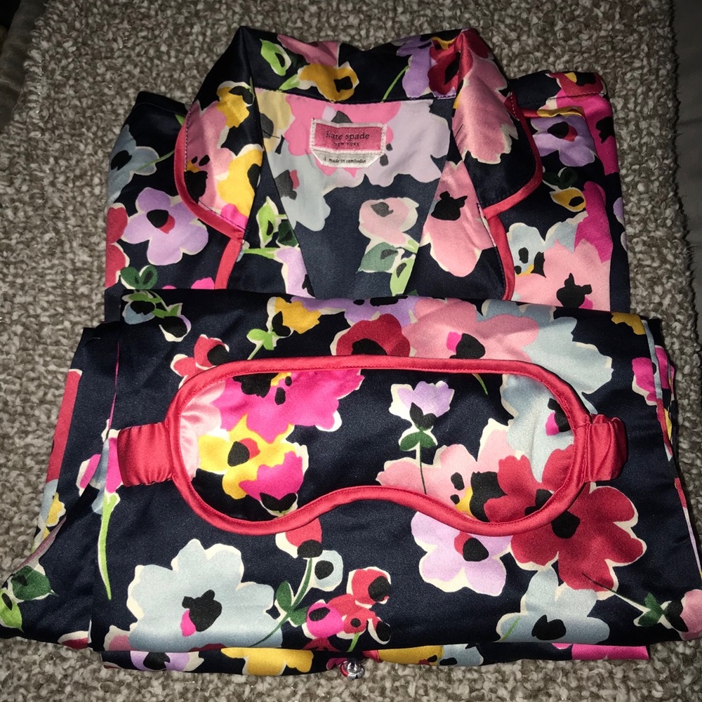 Floral KATE SPADE ♠️ Pajamas Set-eye mask included